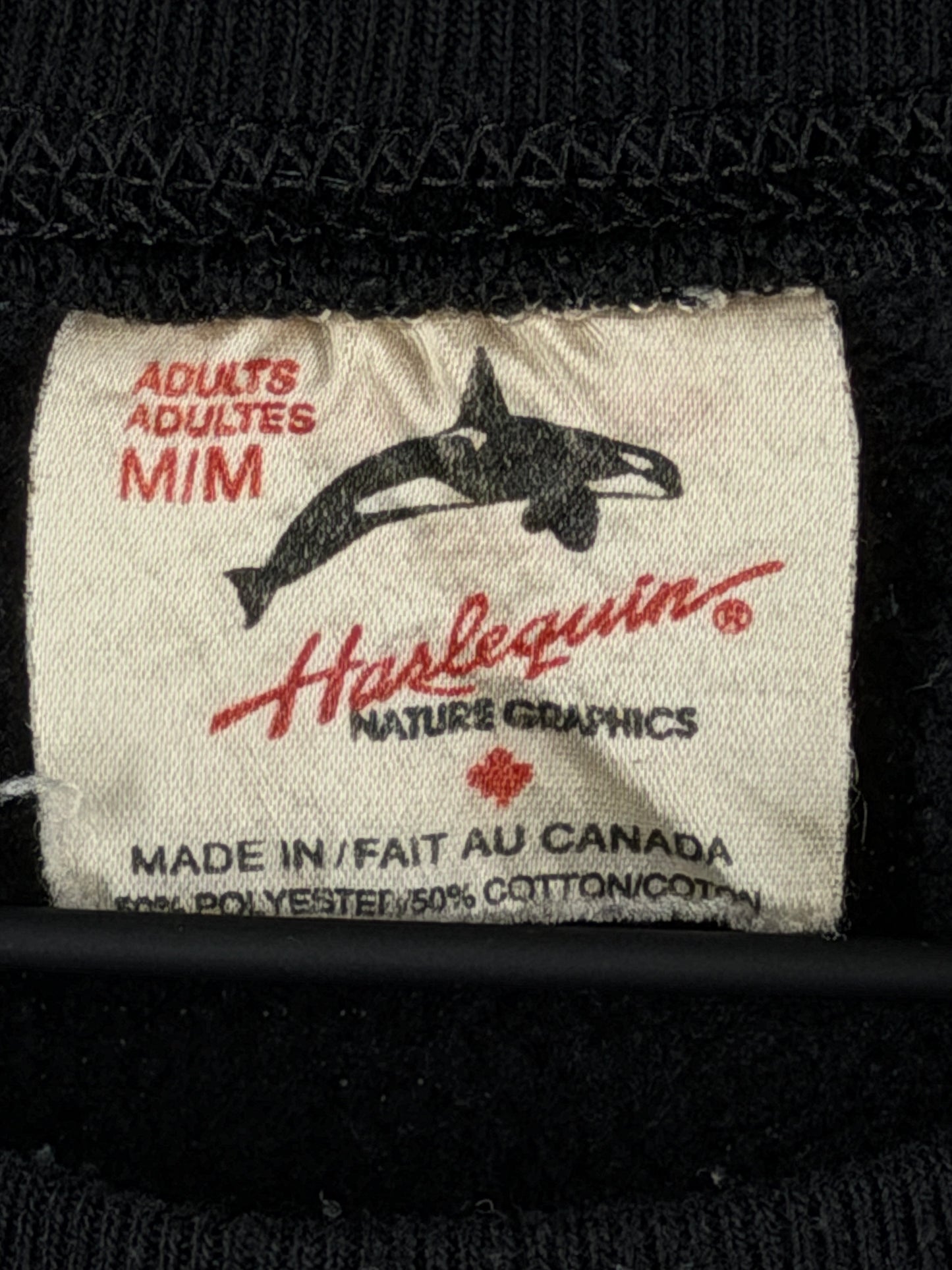 Vintage Harlequin Wolf Sweatshirt — Size M (Unisex)