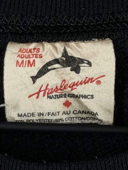 Vintage Harlequin Wolf Sweatshirt — Size M (Unisex)