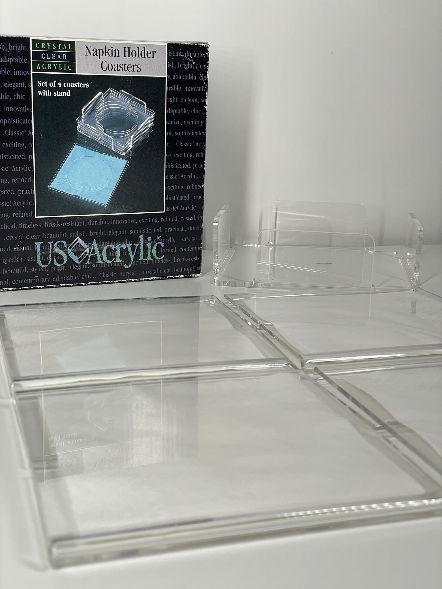 Vintage 93 Napkin Holder Coasters