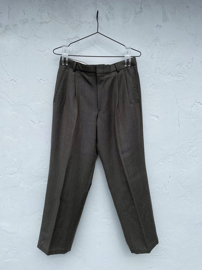 Green Plaid Dress Pant