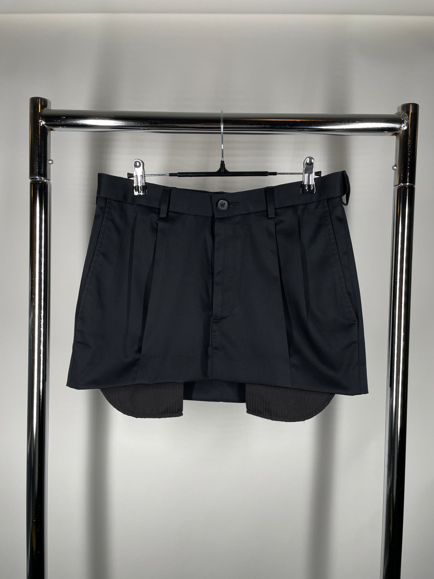 Custom Miu Miu–Inspired Mini Skirt (Upcycled Men’s Dress Pants)