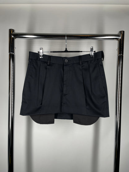 Custom Miu Miu–Inspired Mini Skirt (Upcycled Men’s Dress Pants)