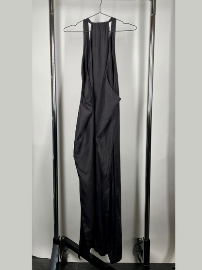 Black Hand Dyed Silk Dress