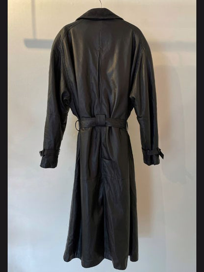 Leather Oversized Trench Coat