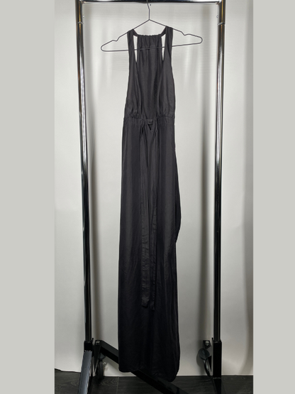Black Hand Dyed Silk Dress
