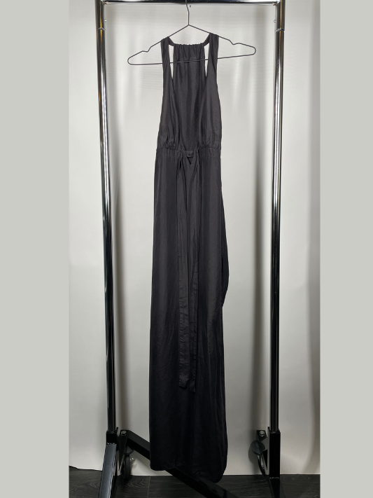 Black Hand Dyed Silk Dress