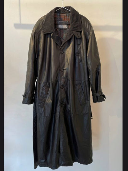 Leather Oversized Trench Coat