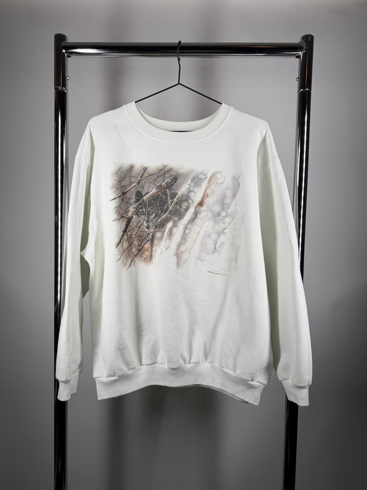 Vintage 1996 Wolf Sweatshirt — Size XL (Unisex)