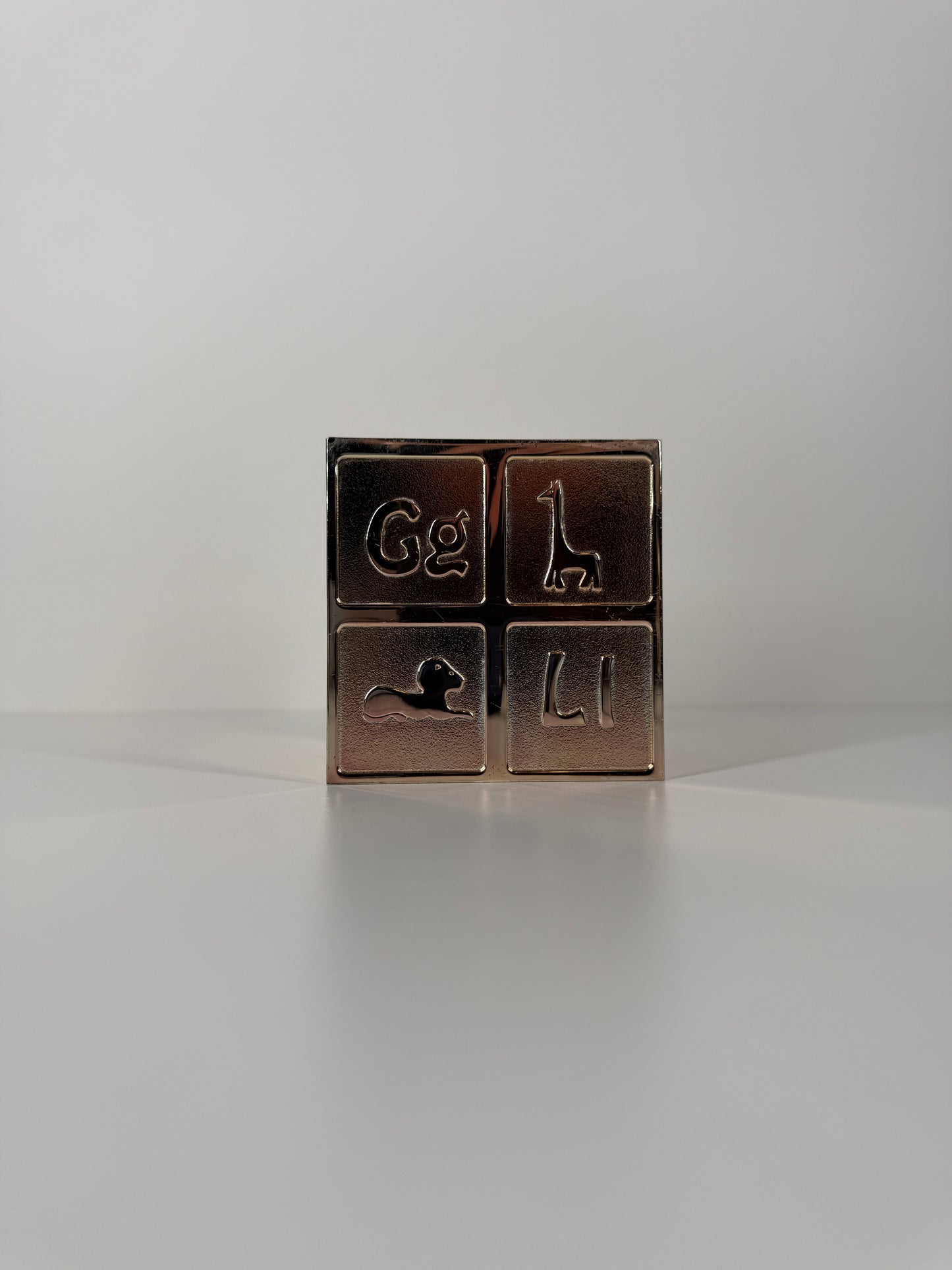 Vintage Birks Silverplate Alphabet Piggy Bank