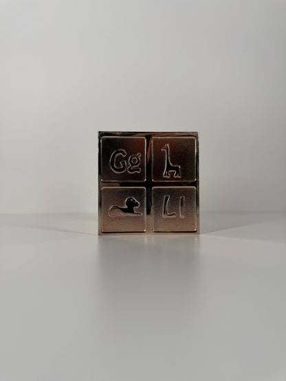 Vintage Birks Silverplate Alphabet Piggy Bank