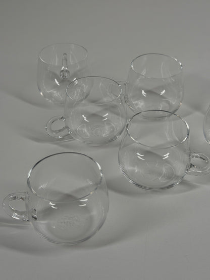 Clear Glass Espresso Cups – Set of 7
