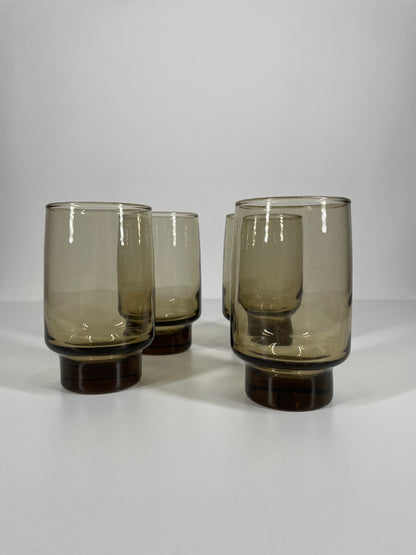 Libbey Tawny Vintage Water Glasses