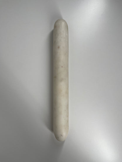 Vintage Marble Rolling Pin with Wooden Stand