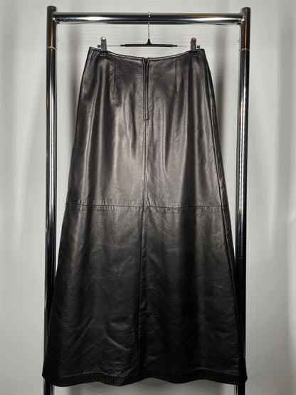 Vintage Leather Danier A-Line Skirt