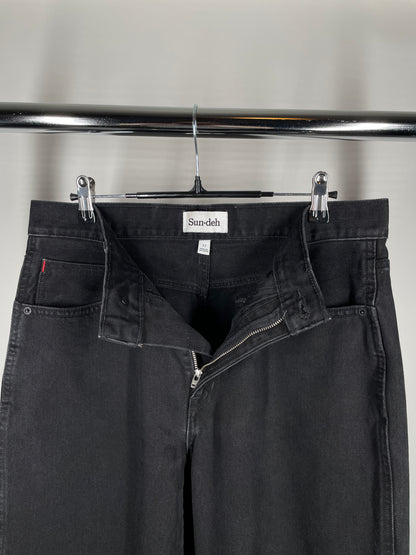 Sun•deh Black Denim – Wide Leg Fit