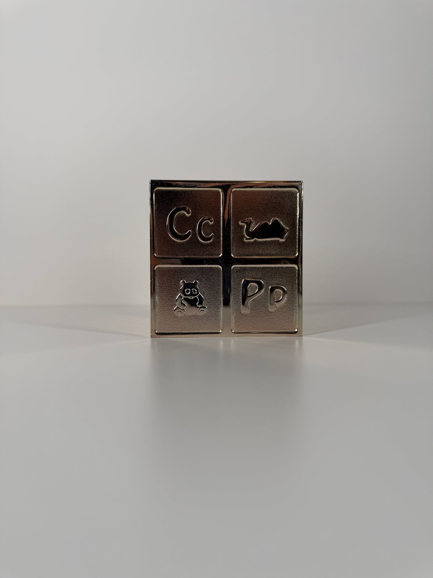 Vintage Birks Silverplate Alphabet Piggy Bank