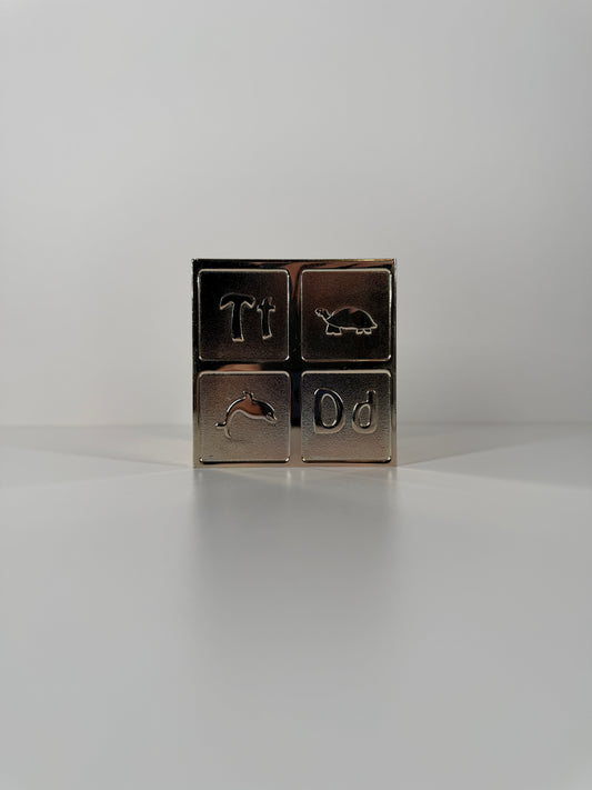 Vintage Birks Silverplate Alphabet Piggy Bank