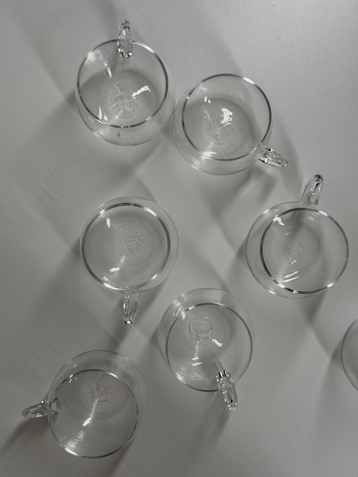 Clear Glass Espresso Cups – Set of 7