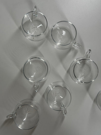 Clear Glass Espresso Cups – Set of 7