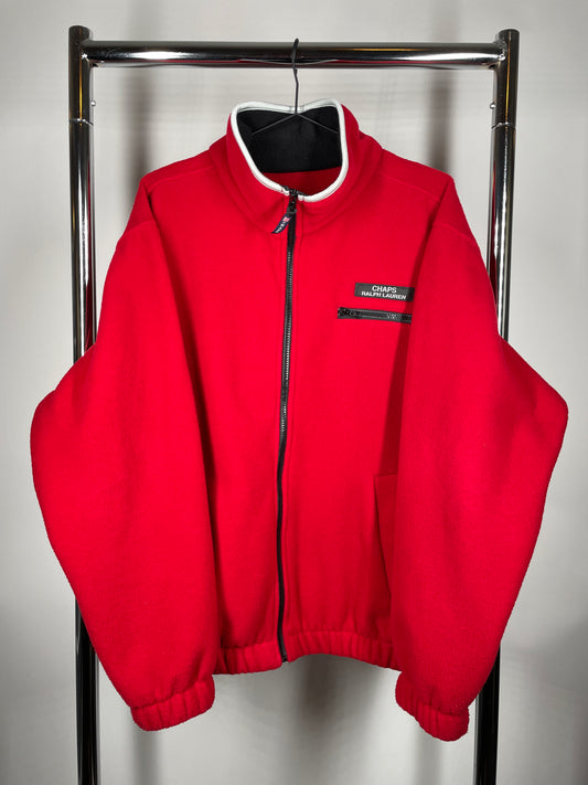 Red Chaps by Ralph Lauren zip-front fleece
