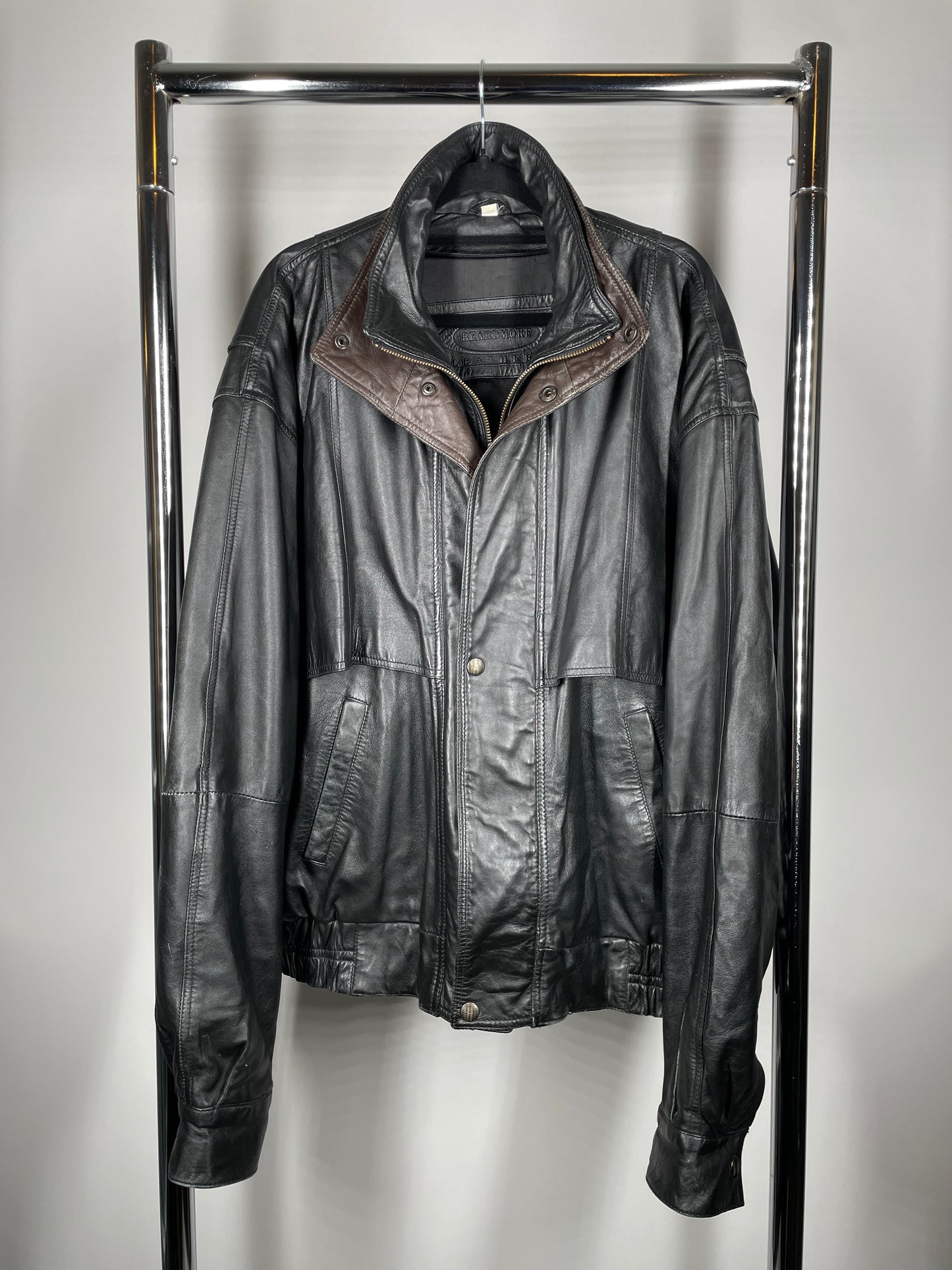 Vintage Leather Moto Jacket