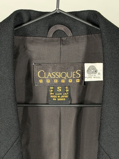Classiques Dark Navy Wool Crest Blazer