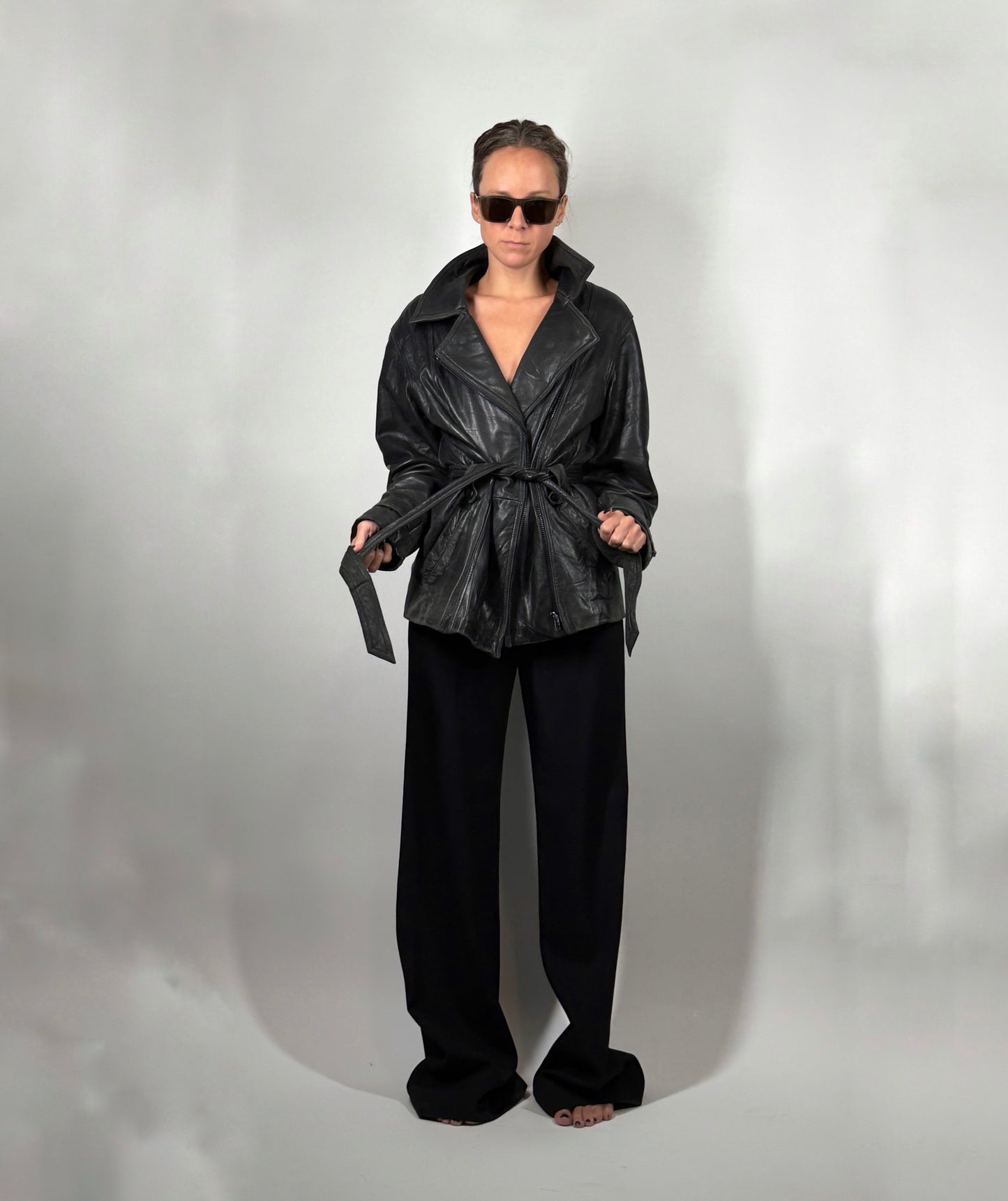 Danier Canada | Belted Leather Jacket