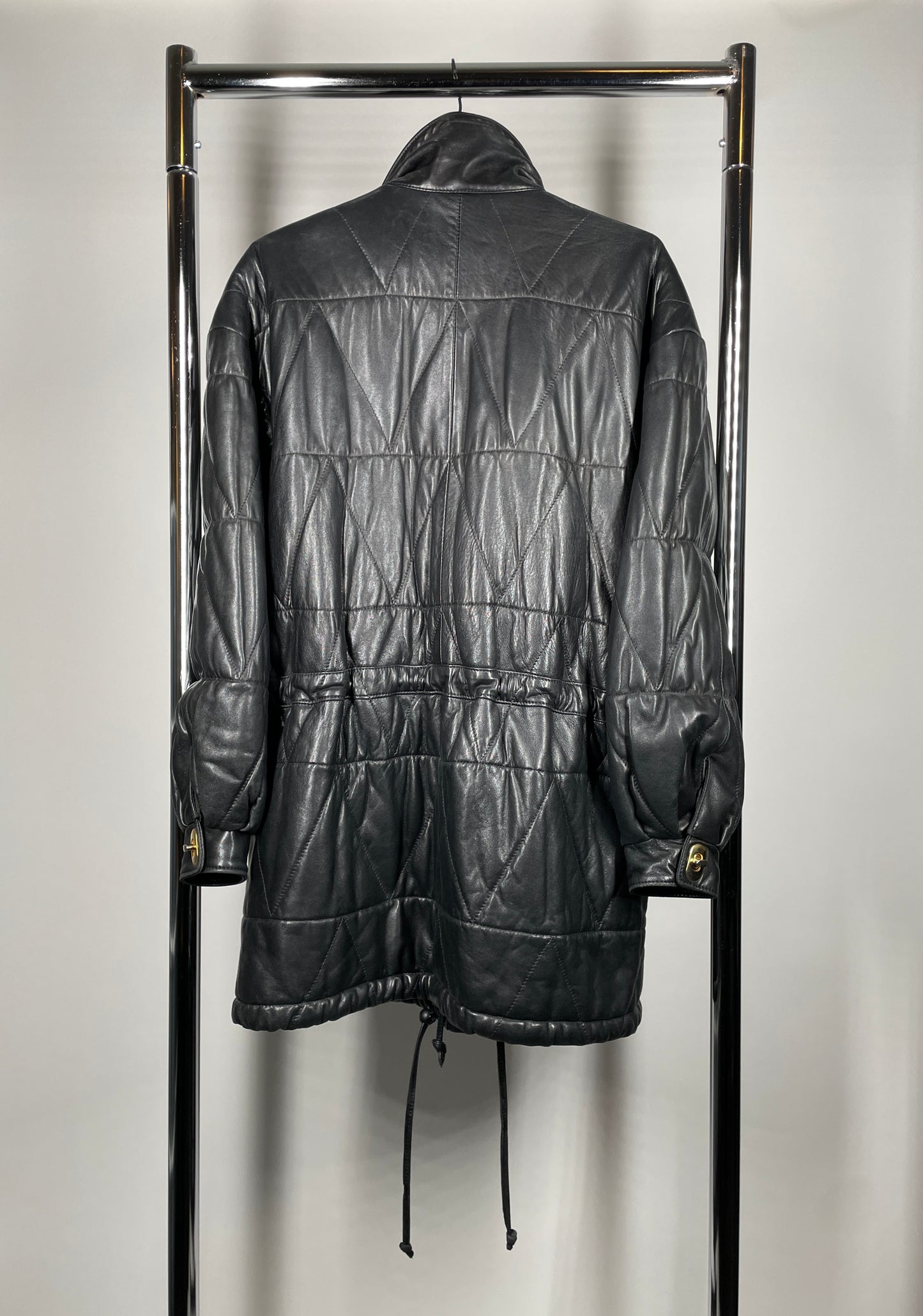 Vintage Motta Quilted Leather Jacket — Made in Canada (Size 6)