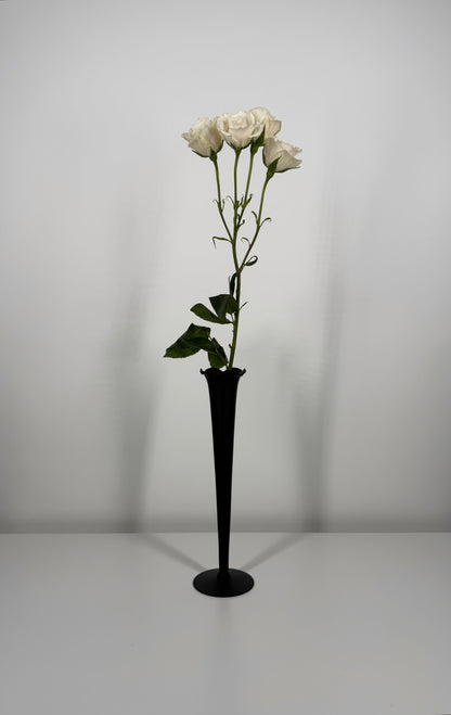 Matte Black Stem Vase