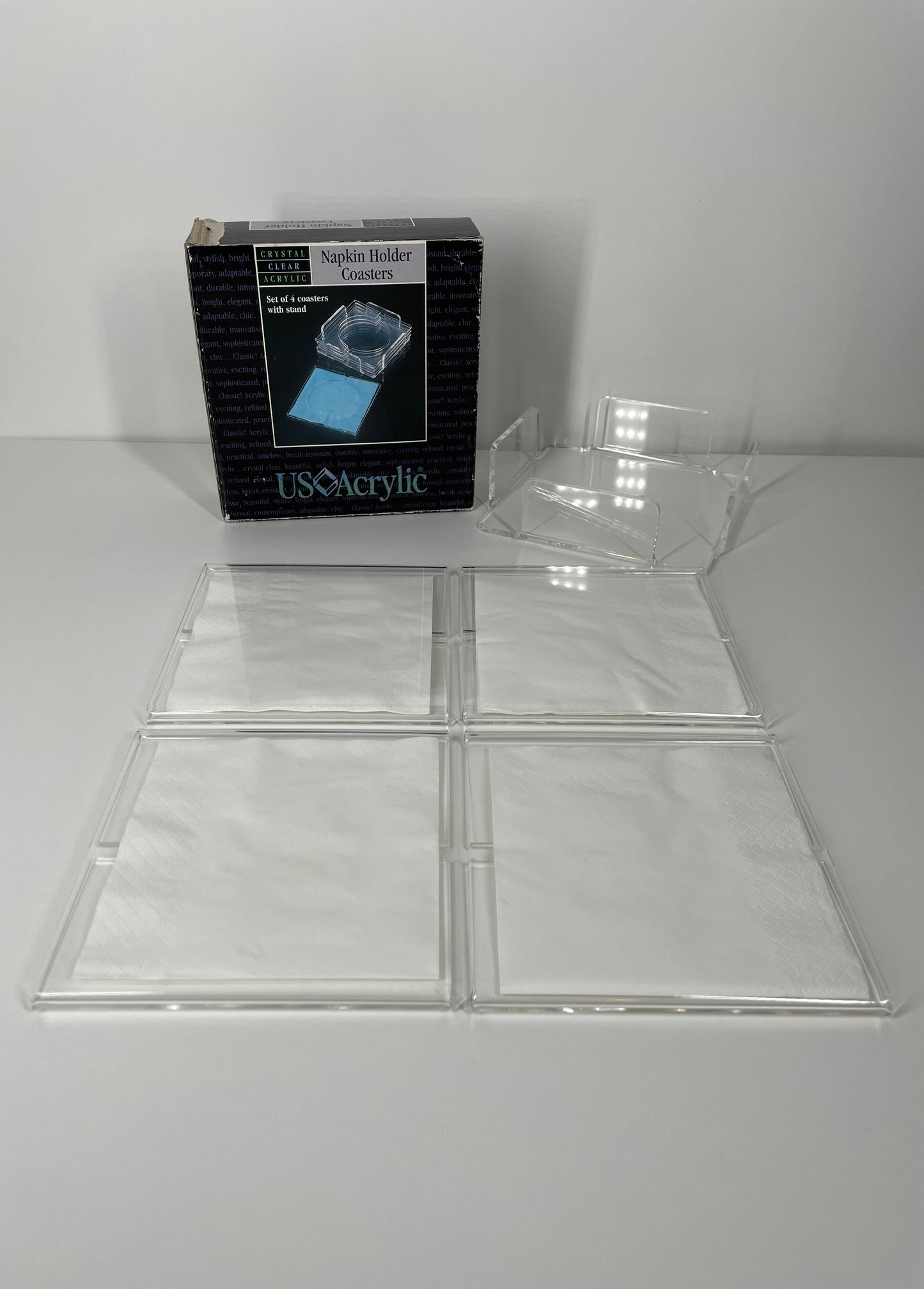 Vintage 93 Napkin Holder Coasters