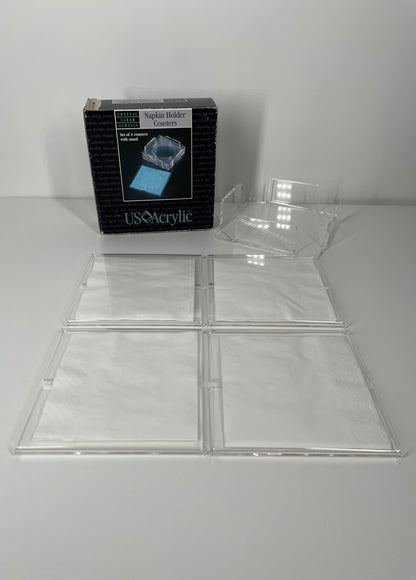 Vintage 93 Napkin Holder Coasters