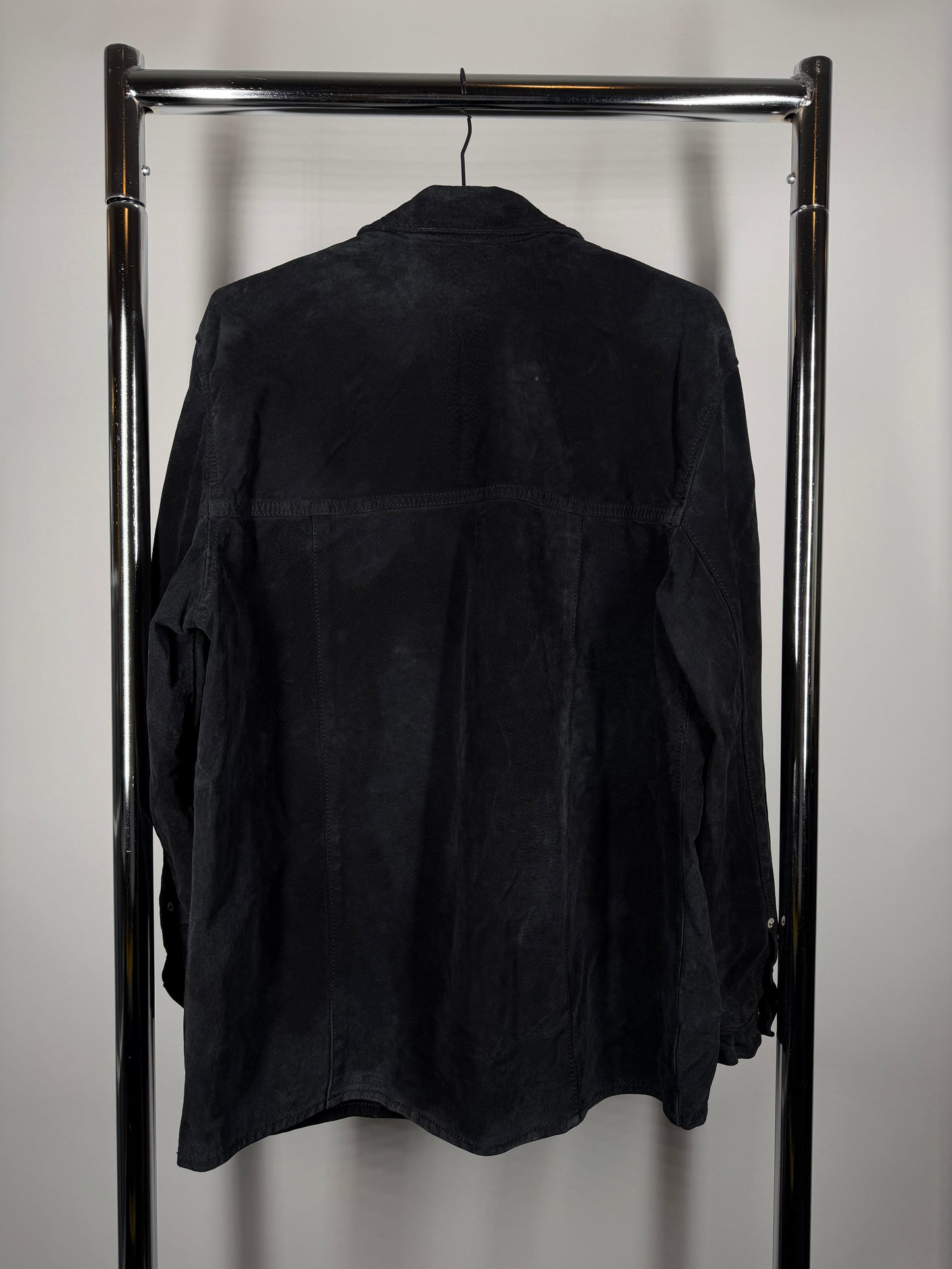 Vintage Suede Shirt-Jacket — Size L