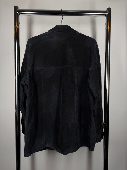 Vintage Suede Shirt-Jacket — Size L