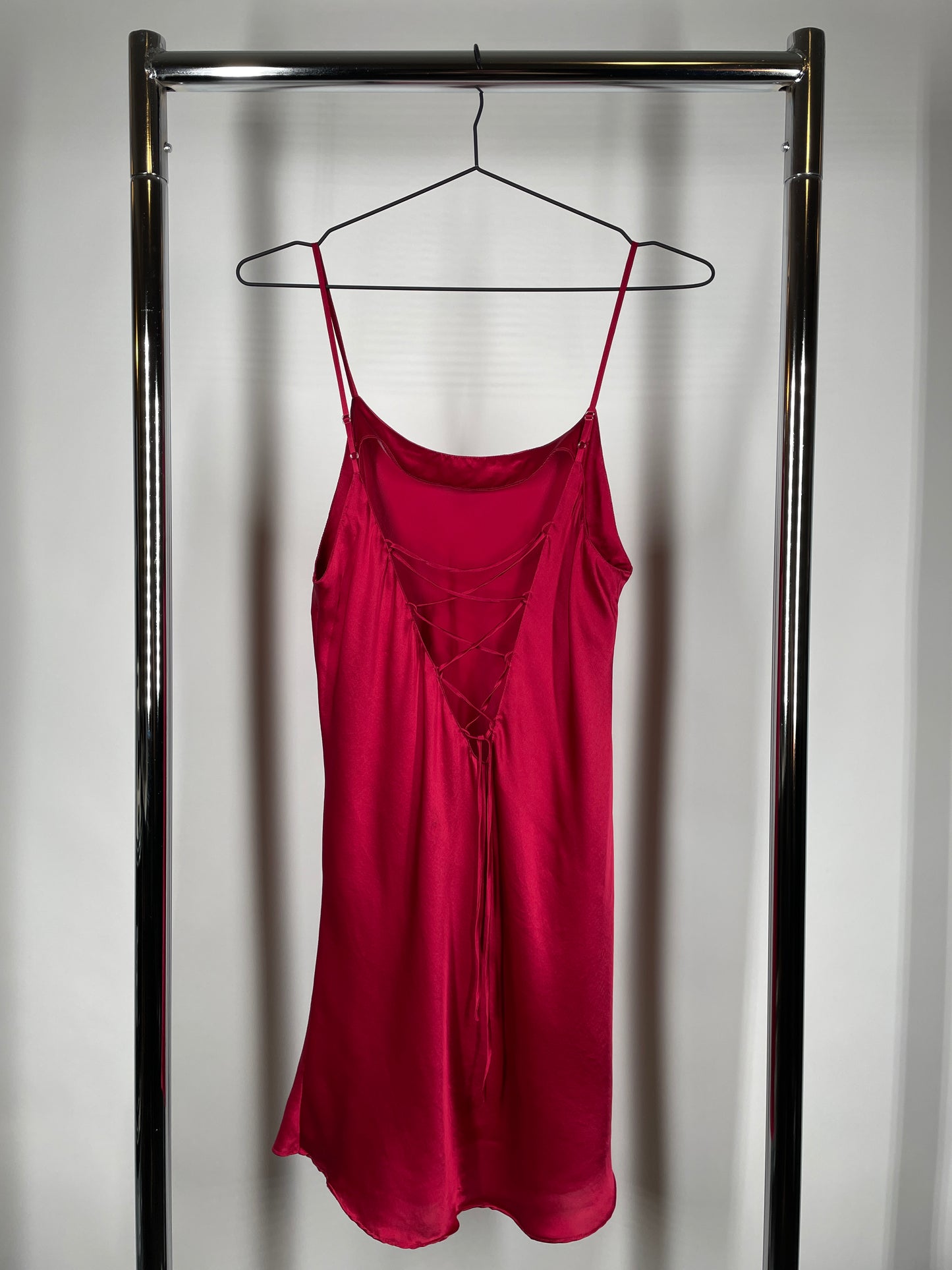 Red Silk Mini Dress