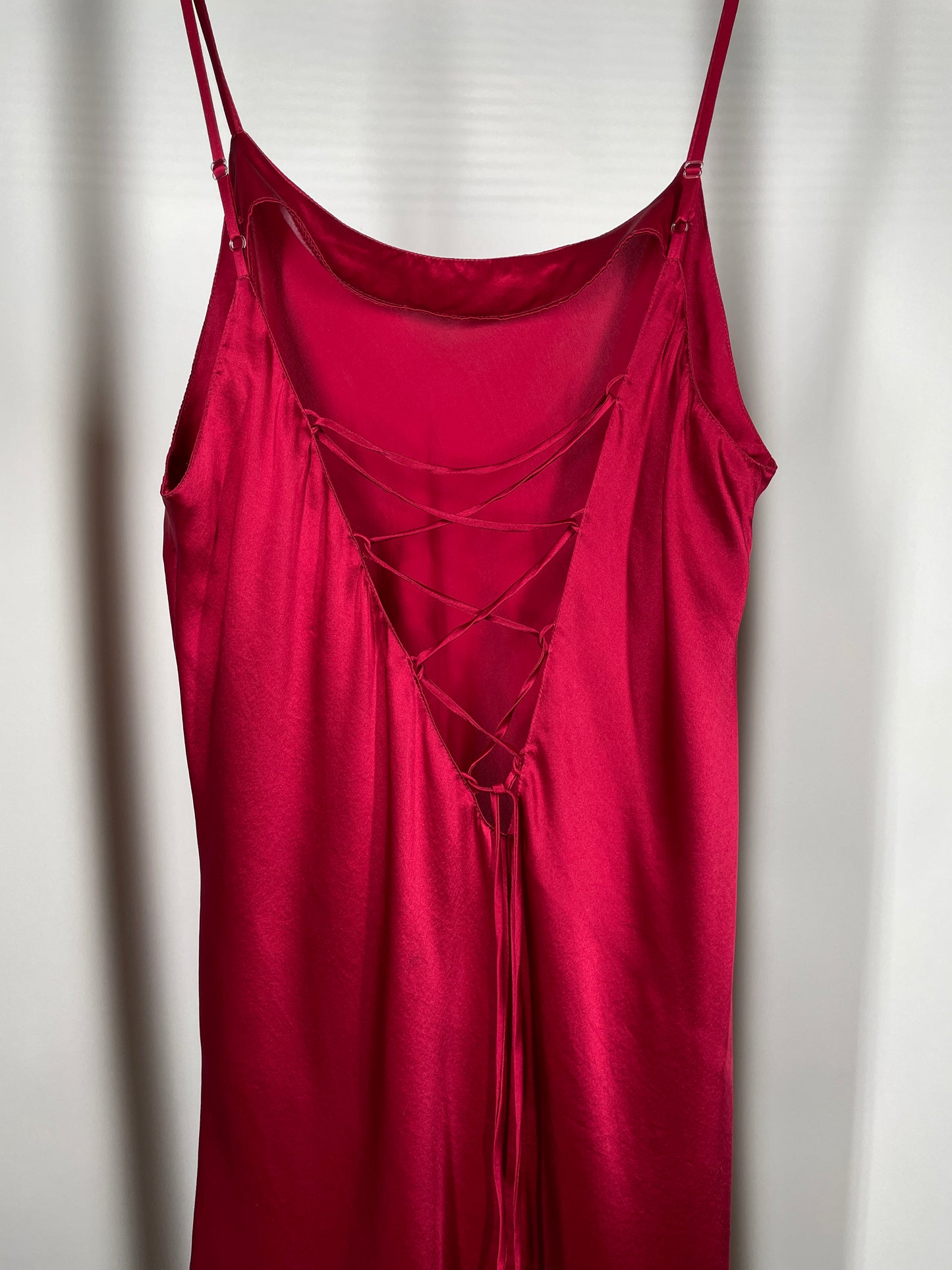 Red Silk Mini Dress