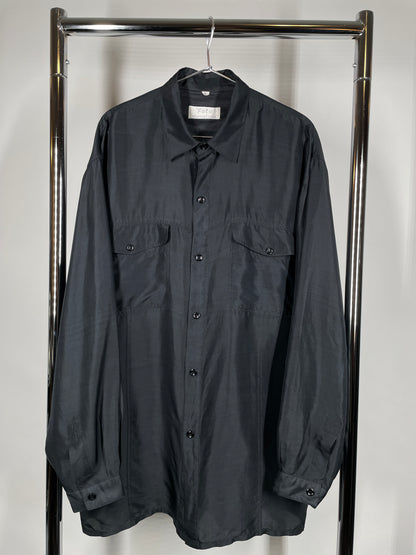 The Perfect Black Long Sleeve Silk