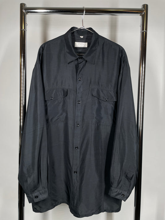 The Perfect Black Long Sleeve Silk