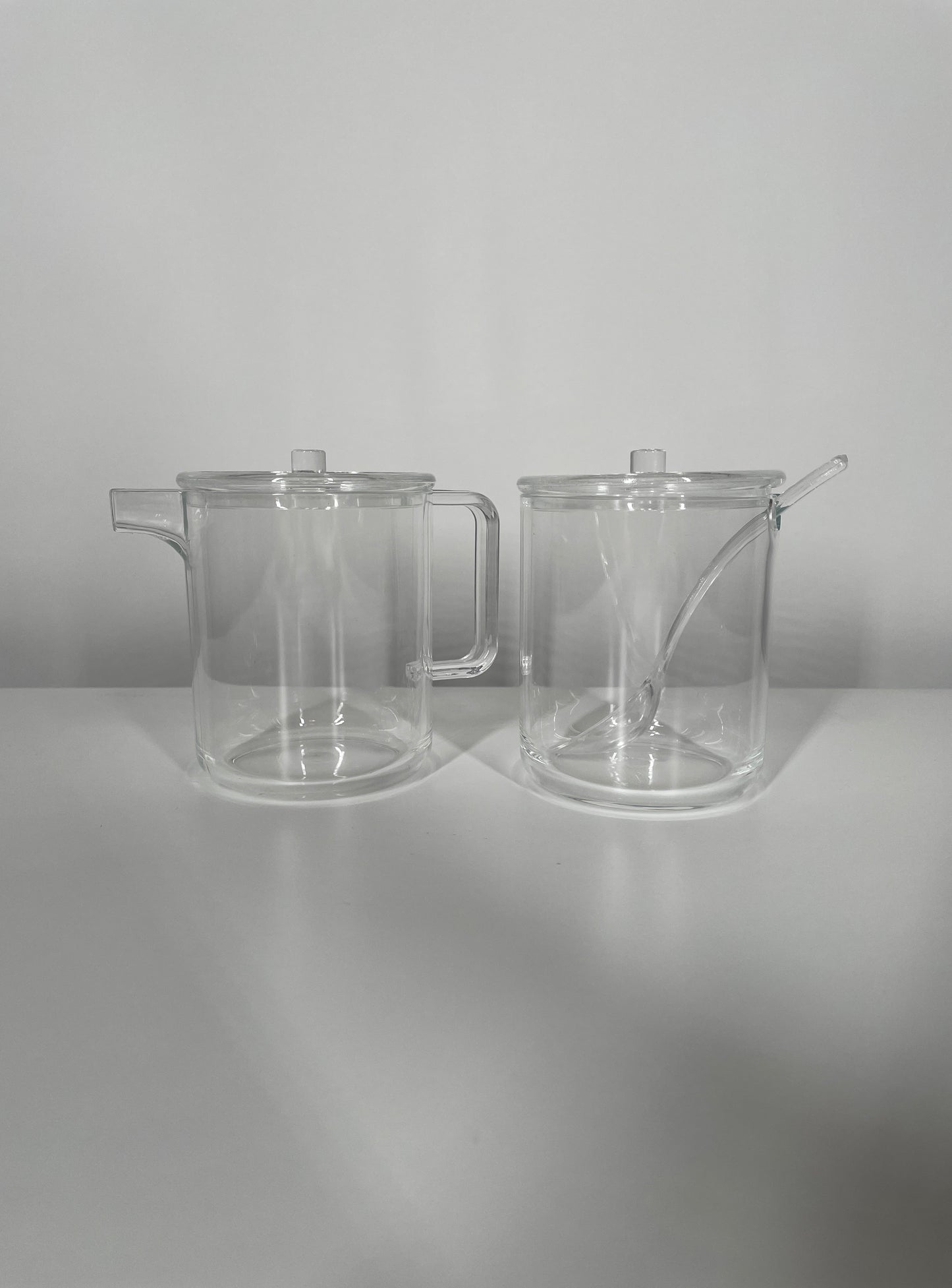 Lucite Sugar Creamer Set