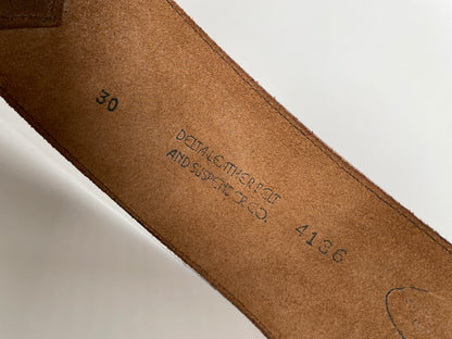 Brown Leather Pocket Belt