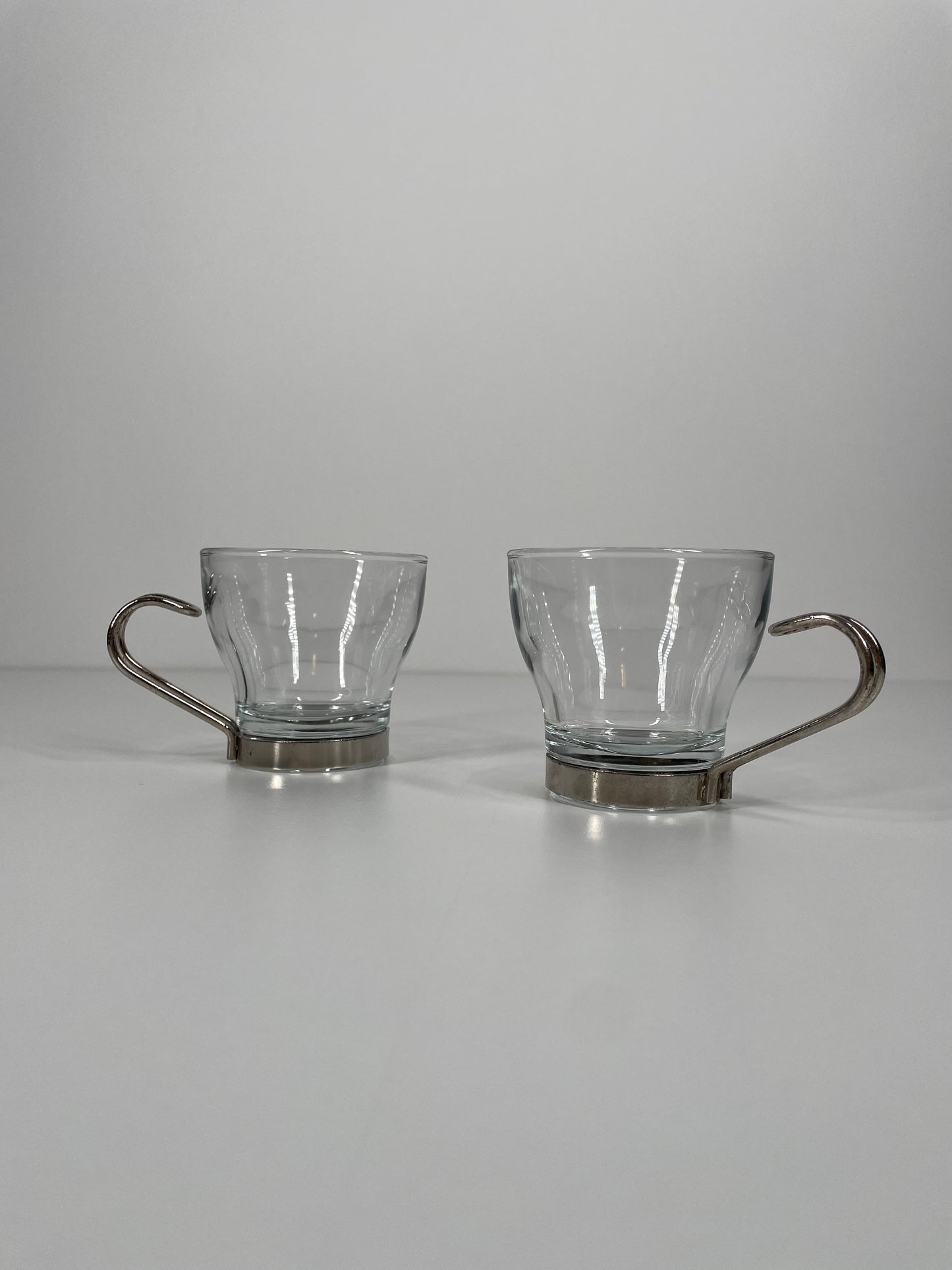 1970’s Vitrosax Italian Glass Espresso Mugs