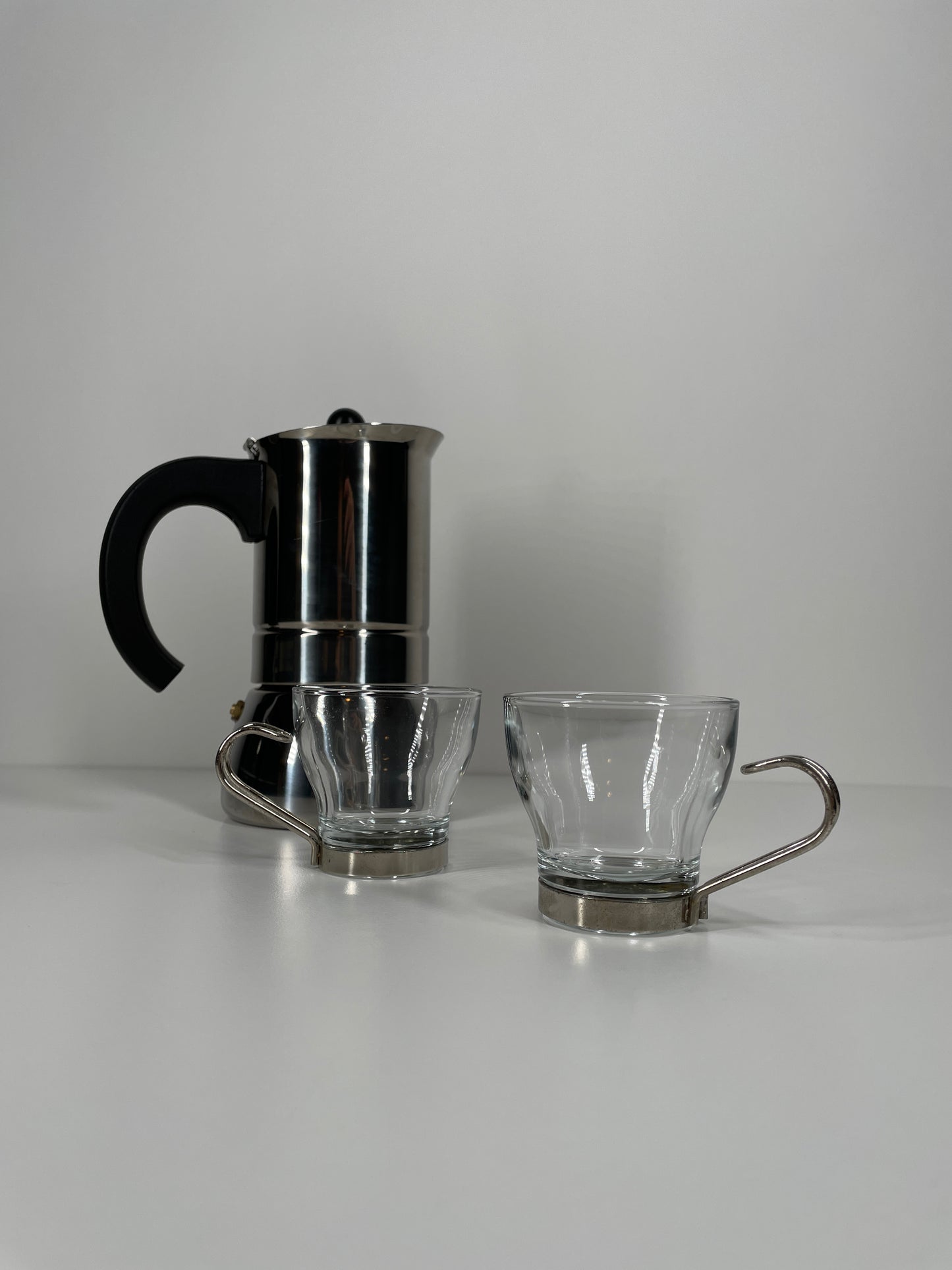 1970’s Vitrosax Italian Glass Espresso Mugs