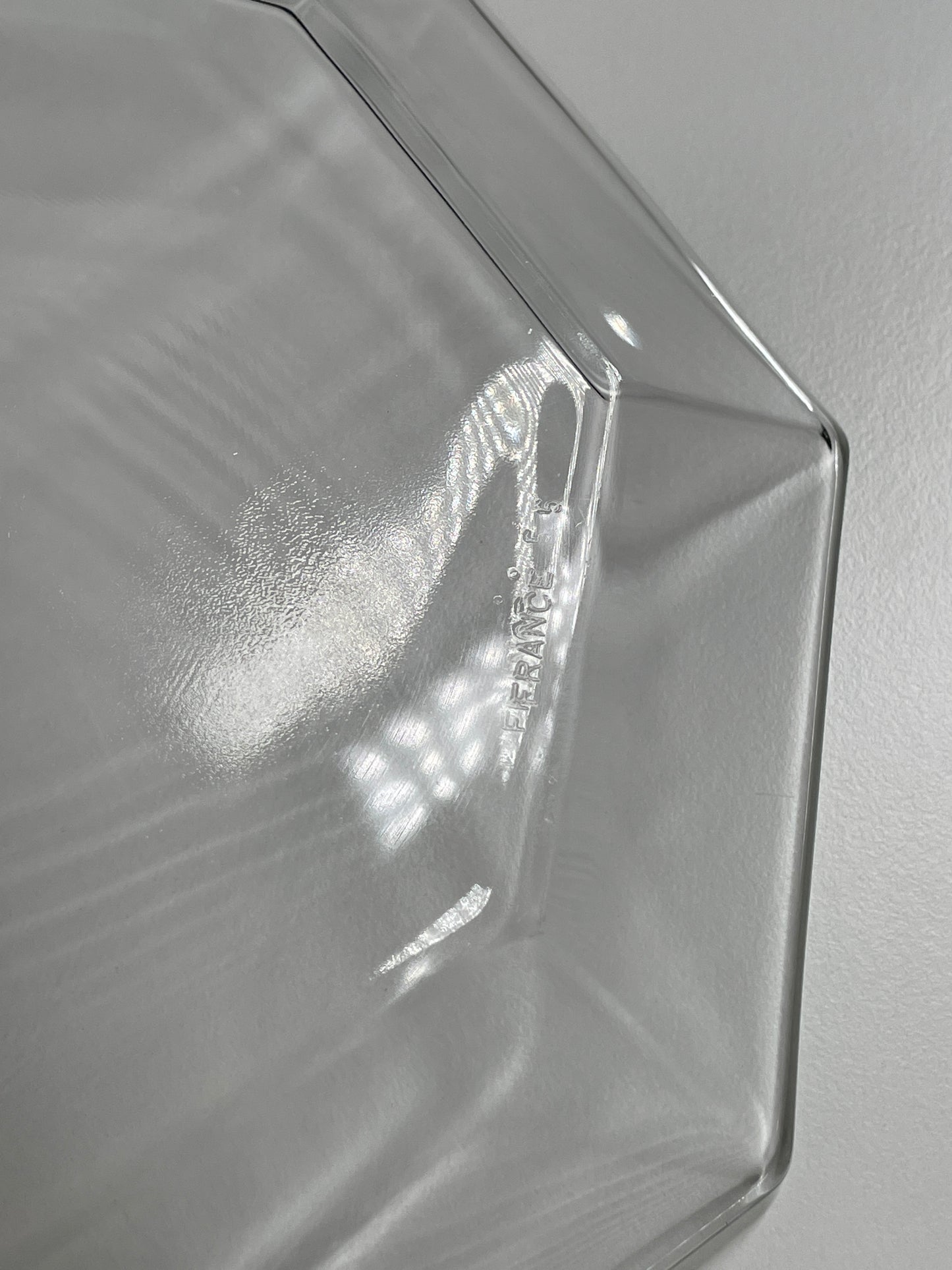 Arcoroc France Clear Glass Plates 7”, Made in France, set of 4