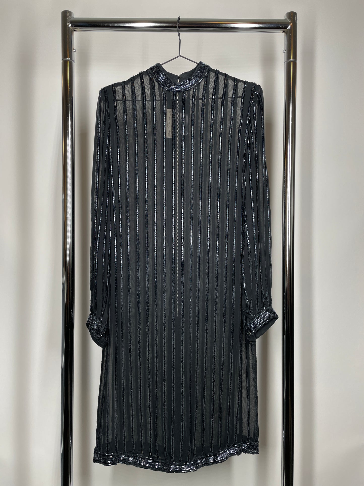 1920's Silk Beaded Flapper Dress