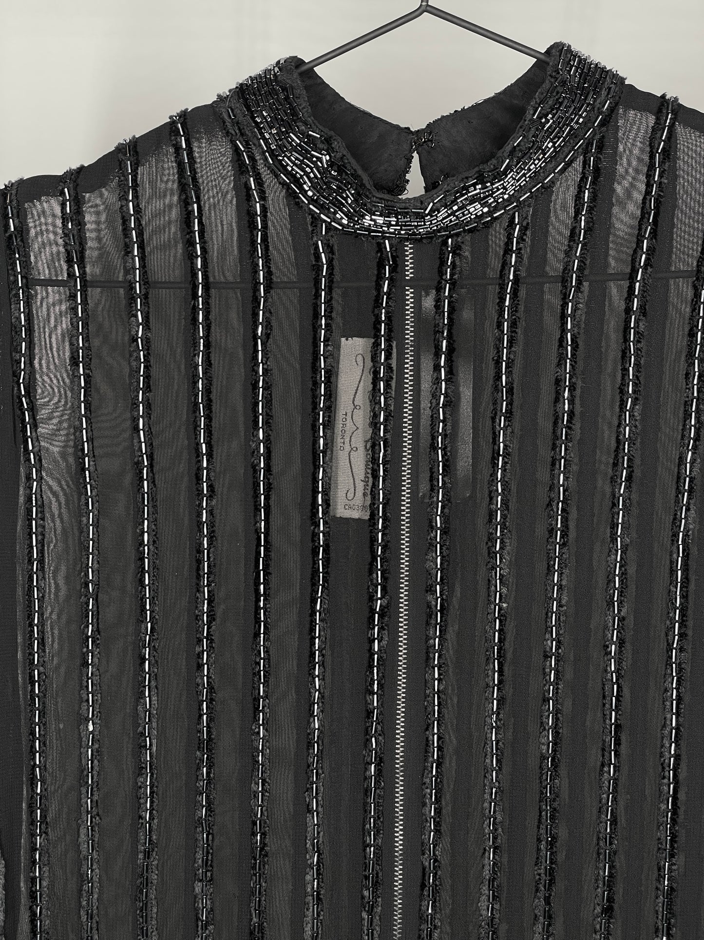1920's Silk Beaded Flapper Dress