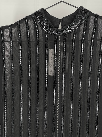 1920's Silk Beaded Flapper Dress