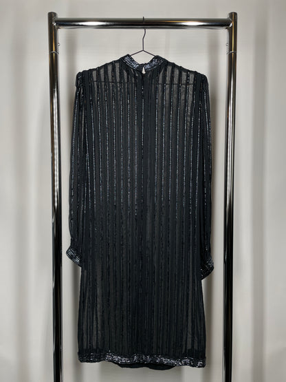 1920's Silk Beaded Flapper Dress
