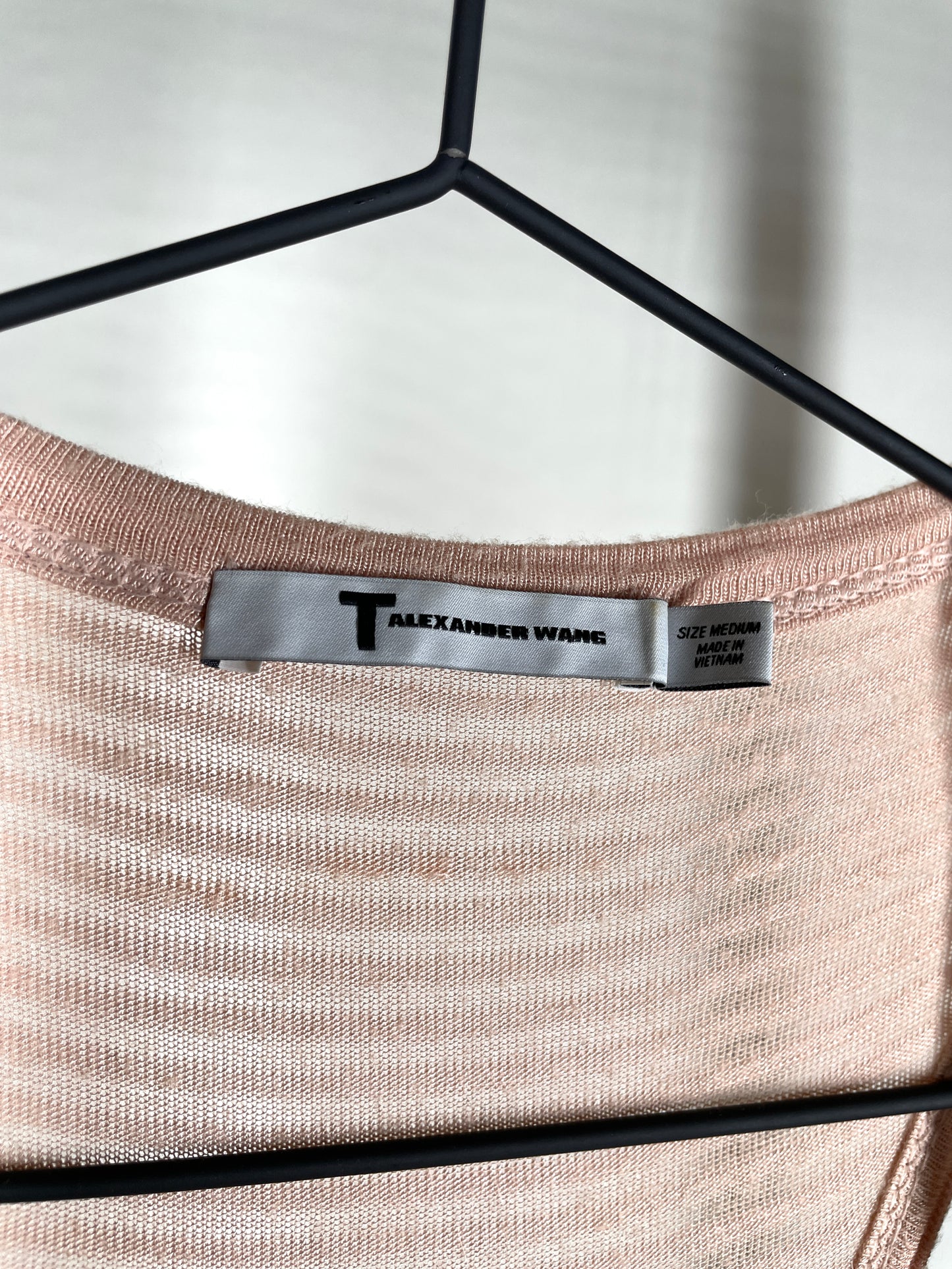T by Alexander Wang Semi-Sheer Ribbed Tank