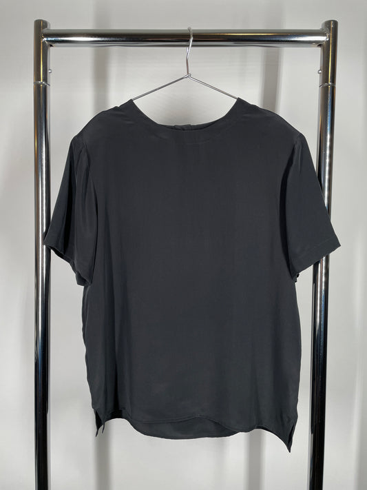 Black Silk T-Shirt