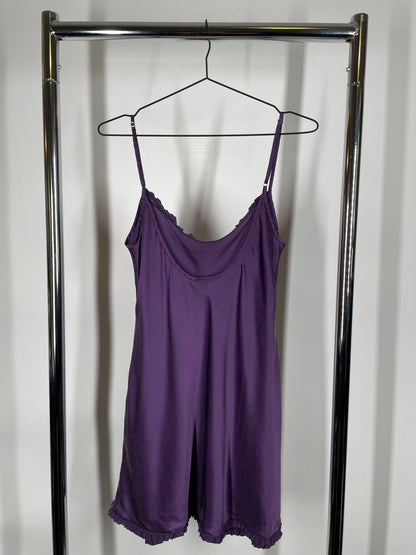 Purple Silk Mini Dress
