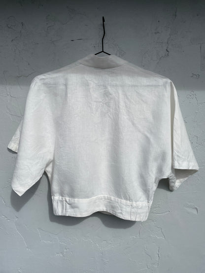 Linen Wrap Blouse